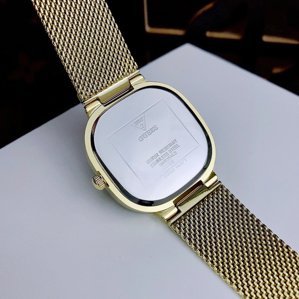 Guess Quartz Green Dial Gold Mesh Strap Watch For Women - GW0354L5 Buy Now By Guess