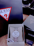 Guess Trend Diamonds Silver Dial Silver Steel Strap Watch for Women - GW0512L1 Buy Now By Guess