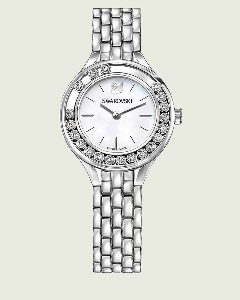Swarovski Lovely Crystals Mini White Dial Silver Steel Strap Watch for Women - 5242901 Buy Now By Swarovski