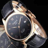 Tissot T Classic Le Locle Automatic Black Dial Black Leather Strap Watch For Men - T41.5.423.53 Buy Now By Tissot