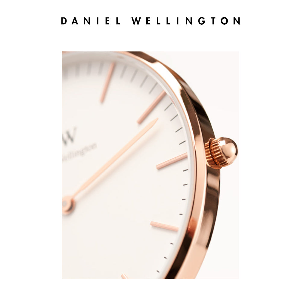 Daniel Wellington Classic Suffolk White Dial Brown Leather Strap Watch For Women - DW00100120 Buy Now By Daniel Wellington