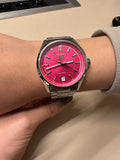 Tag Heuer Carrera Date Automatic 18K Pink Dial Silver Steel Strap Watch for Women - WBN2313.BA0001 Buy Now By Tag Heuer