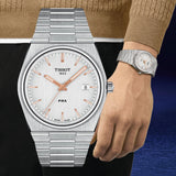 Tissot PRX Quartz Silver Dial Silver Steel Strap Watch for Men - T137.410.11.031.00 Buy Now By Tissot