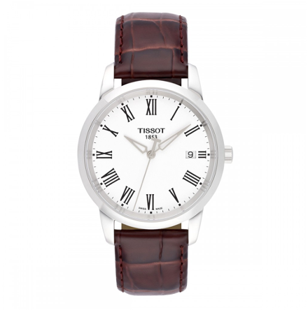 Tissot T Classic Dream White Dial Brown Leather Strap Watch for Men - T033.410.16.013.01 Buy Now By Tissot