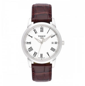 Tissot T Classic Dream White Dial Brown Leather Strap Watch for Men - T033.410.16.013.01 Buy Now By Tissot