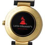 Gucci Interlocking Special Edition Grammy Black Dial Black Leather Strap Watch For Men - YA133208 Buy Now By Gucci