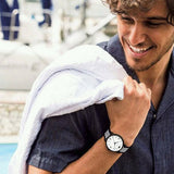 Emporio Armani Kappa Dress White Dial Two Tone NATO Strap Watch For Men - AR80005 Buy Now By Emporio Armani