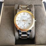 Burberry The City White Dial Two Tone Steel Strap Watch for Men - BU9751 Buy Now By Burberry