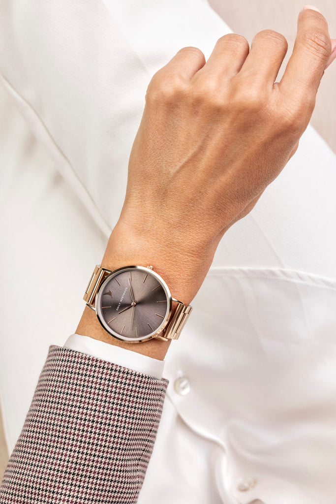 Hugo Boss Allusion Rose Gold Dial Rose Gold Steel Strap Watch For Women - 1502418 Buy Now By Hugo Boss