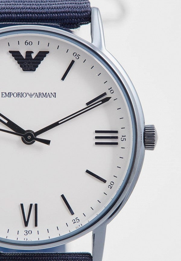 Emporio Armani Kappa Dress White Dial Two Tone NATO Strap Watch For Men - AR80005 Buy Now By Emporio Armani