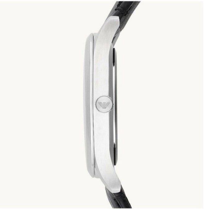 Emporio Armani Classic Quartz Black Dial Black Leather Strap Watch For Men - AR1865 Buy Now By Emporio Armani