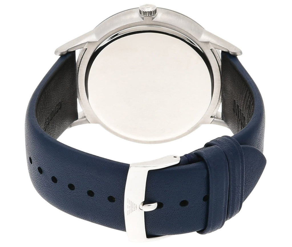 Emporio Armani Renato White DIal Blue Leather Strap Watch For Men - AR11119 Buy Now By Emporio Armani