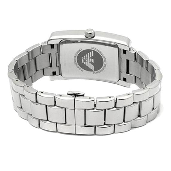 Emporio Armani Classic Black Dial Silver Stainless Steel Watch For Women - AR0157 Buy Now By Emporio Armani