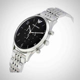 Emporio Armani Beta Chronograph Black Dial Steel Strap Watch For Men - AR1863 Buy Now By Emporio Armani