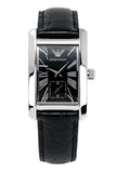 Emporio Armani Classic Analog Black Dial Black Leather Strap Strap Watch For Men - AR1604 Buy Now By Emporio Armani