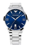 Emporio Armani Giovanni Quartz Blue Dial Silver Steel Strap Watch For Men - AR11227 Buy Now By Emporio Armani