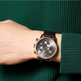 Calvin Klein City Chronograph Grey Dial Brown Leather Strap Watch for Men - K2G276G3 Buy Now By Calvin Klein