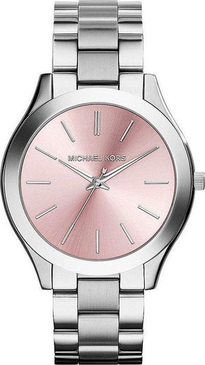 Michael Kors Slim Runway Quartz Pink Dial Silver Steel Strap Watch For Women - MK3380 Buy Now By Michael Kors