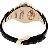 Fossil Georgia Black Dial Black Leather Strap Watch for Women - ES3148 Buy Now By Fossil