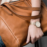 Fossil Jacqueline White Dial Gold Steel Strap Watch for Women - ES3434 Buy Now By Fossil