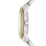 Fossil Stella Sport Multifunction Silver Dial Two Tone Steel Strap Watch for Women - ES5107 Buy Now By Fossil