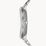 Fossil Jacqueline Multifunction Moonphase White Dial Silver Steel Strap Watch for Women - ES5164 Buy Now By Fossil