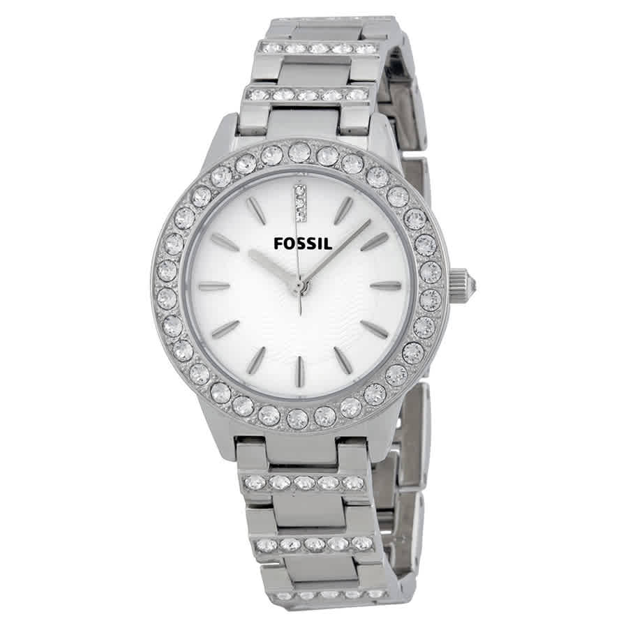 Fossil Jesse White Dial Silver Steel Strap Watch for Women - ES2362 Buy Now By Fossil