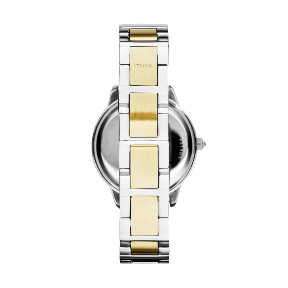 Fossil Jesse Crystals White Dial Two Tone Steel Strap Watch for Women - ES2409 Buy Now By Fossil
