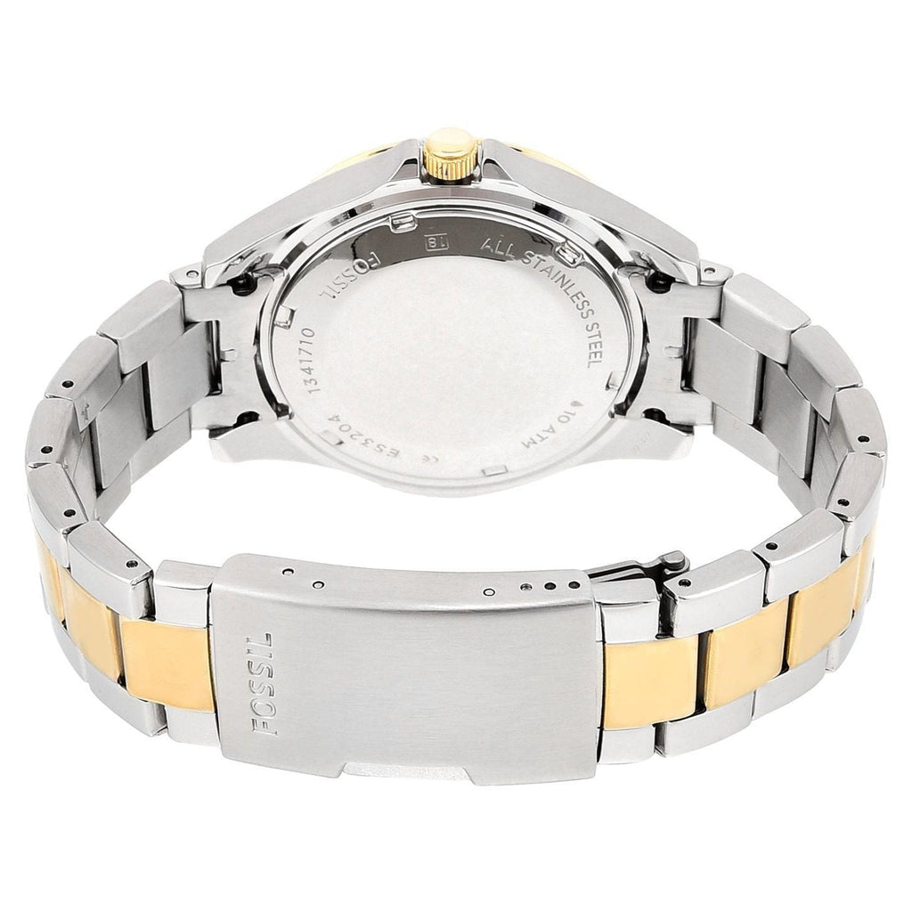 Fossil Riley White Dial Two Tone Steel Strap Watch for Women - ES3204 Buy Now By Fossil