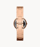 Fossil Virginia White Dial Rose Gold Steel Strap Watch for Women - ES3284 Buy Now By Fossil