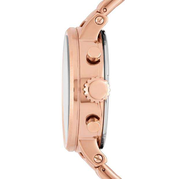 Fossil Boyfriend Chronograph Rose Gold Dial Rose Gold Steel Strap Watch for Women - ES3380 Buy Now By Fossil