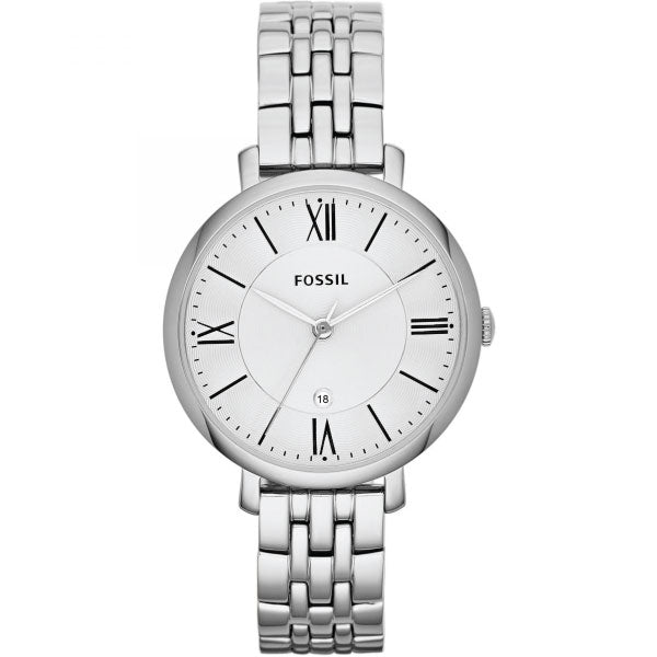 Fossil Jacqueline White Dial Silver Steel Strap Watch for Women - ES3433 Buy Now By Fossil