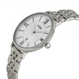Fossil Jacqueline White Dial Silver Steel Strap Watch for Women - ES3433 Buy Now By Fossil