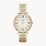 Fossil Jacqueline White Dial Gold Steel Strap Watch for Women - ES3434 Buy Now By Fossil