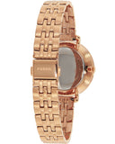 Fossil Jacqueline Rose Gold Dial Rose Gold Steel Strap Watch for Women - ES3435 Buy Now By Fossil