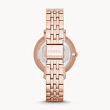 Fossil Jacqueline Rose Gold Dial Rose Gold Steel Strap Watch for Women - ES3435 Buy Now By Fossil