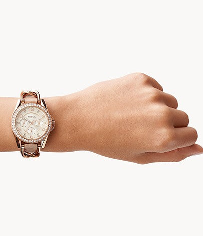 Fossil Riley White Dial Sand Leather Strap Watch for Women - ES3466 Buy Now By Fossil