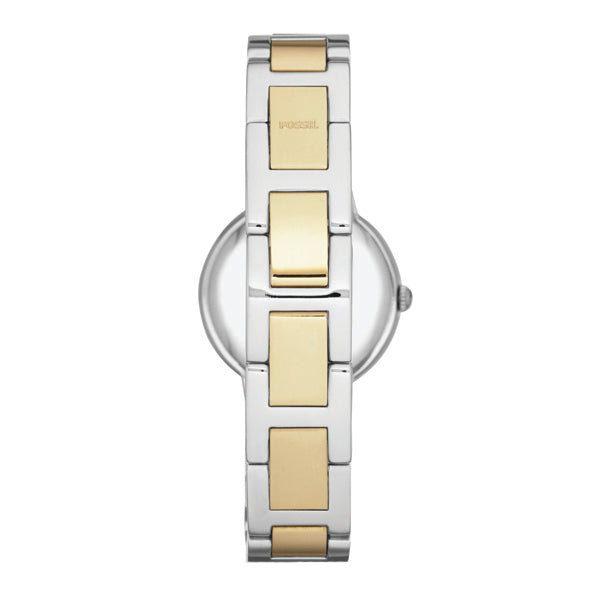 Fossil Virginia Silver Dial Two Tone Steel Strap Watch for Women - ES3503 Buy Now By Fossil