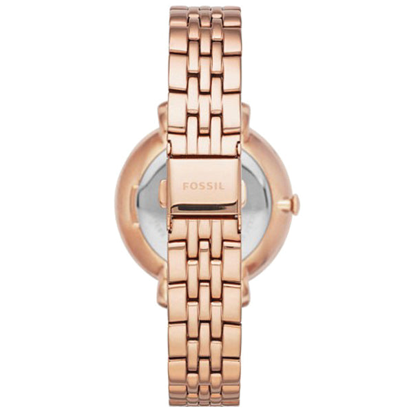 Fossil Jacqueline Rose Gold Dial Rose Gold Steel Strap Watch for Women - ES3546 Buy Now By Fossil