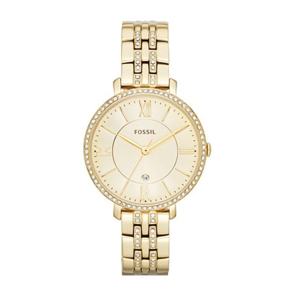 Fossil Jacqueline Gold Dial Gold Steel Strap Watch for Women - ES3547 Buy Now By Fossil