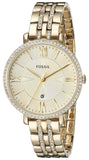 Fossil Jacqueline Gold Dial Gold Steel Strap Watch for Women - ES3547 Buy Now By Fossil
