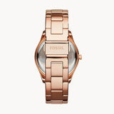 Fossil Stella Rose Gold Dial Rose Gold Steel Strap Watch for Women - ES3590 Buy Now By Fossil