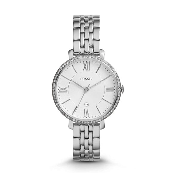 Fossil Jacqueline White Dial Silver Steel Strap Watch for Women - ES3631 Buy Now By Fossil