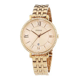Fossil Jacqueline Rose Gold Dial Rose Gold Steel Strap Watch for Women - ES3632 Buy Now By Fossil