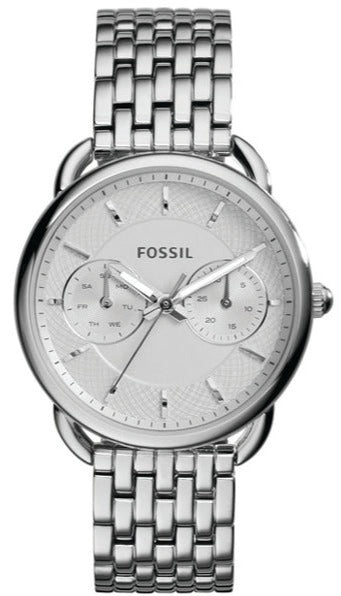 Fossil Tailor Silver Dial Silver Steel Strap Watch for Women - ES3712 Buy Now By Fossil