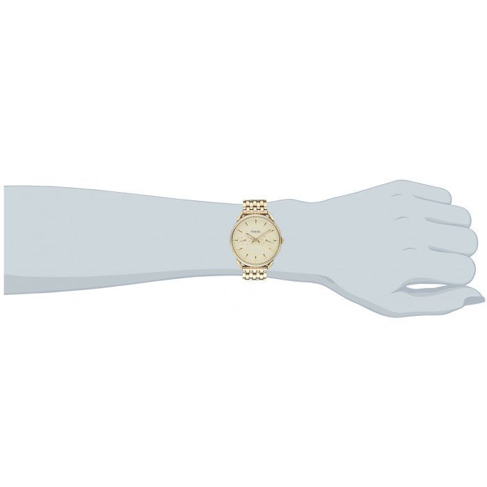 Fossil Tailor Gold Dial Gold Steel Strap Watch for Women - ES3714 Buy Now By Fossil