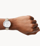 Fossil Jacqueline White Dial Beige Leather Strap Watch for Women - ES3793 Buy Now By Fossil