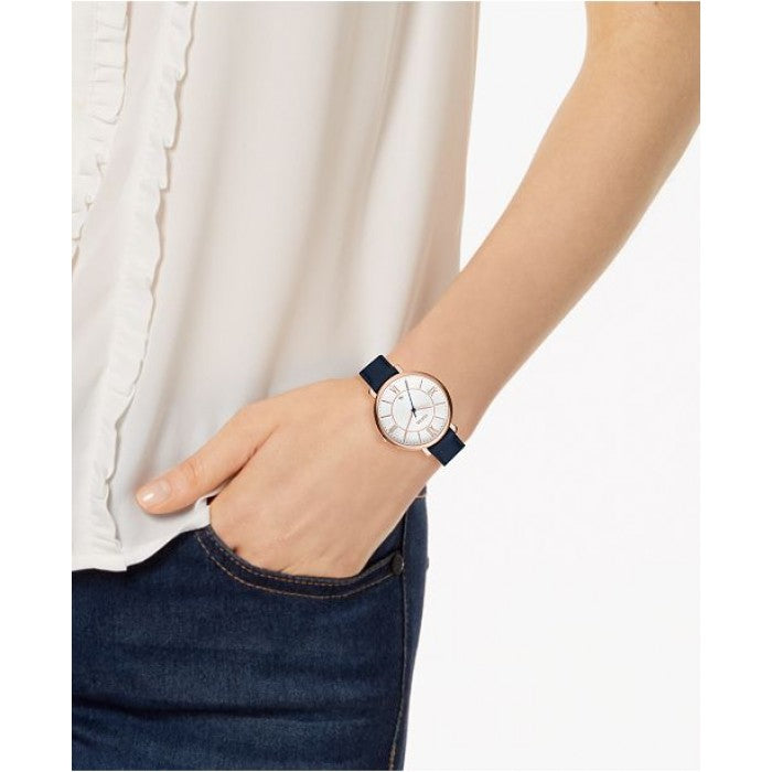 Fossil Jacqueline White Dial Blue Leather Strap Watch for Women - ES3843 Buy Now By Fossil