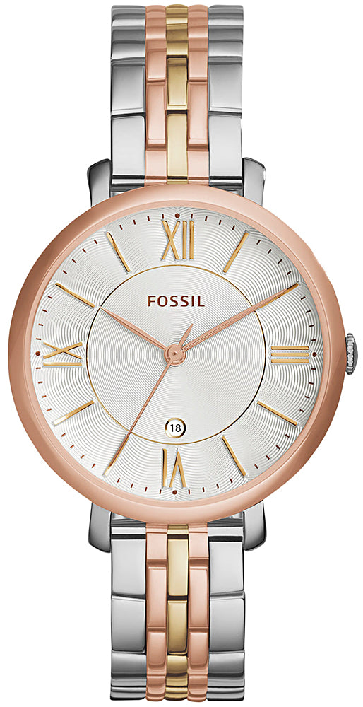 Fossil Jacqueline White Dial Two Tone Steel Strap Watch for Women - ES3844 Buy Now By Fossil