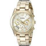 Fossil Boyfriend Gold Dial Gold Steel Strap Watch for Women - ES3884 Buy Now By Fossil